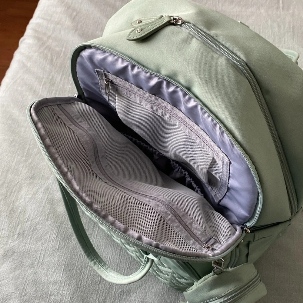 Mint Green Baby Organizer Backpack